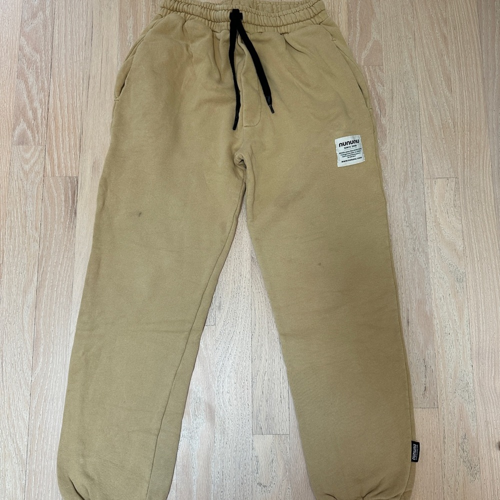 nununu Tan Sweatpants Relaxed Fit Joggers
